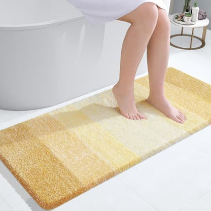 OLANLY Bathroom Runner Rug 47x24, Extra Soft Absorbent Microfiber Bath Rugs
