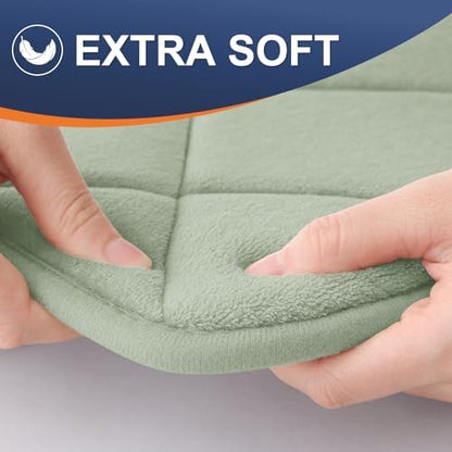 OLANLY Memory Foam Bath Mat 24x16, Ultra Soft and Absorbent Bathroom Rugs