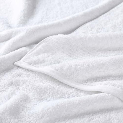 Superior Egyptian Cotton 8-Piece Towel Set, Assorted Towels for Home Bathroom, Guest Bath Decor Essentials, Includes 2 Bath, 4 Hand, 2 Face Towels/Washcloths, Quick Dry, Absorbent, White