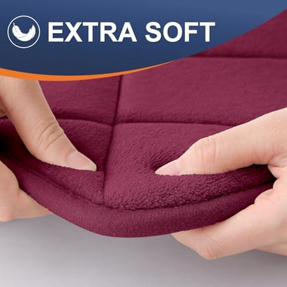 OLANLY Memory Foam Bath Mat 59x34, Ultra Soft and Absorbent Bathroom Rugs