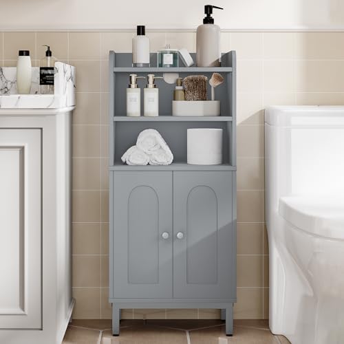 Hzuaneri Bathroom Storage Cabinet, Small Floor Cabinet with 2 Door
