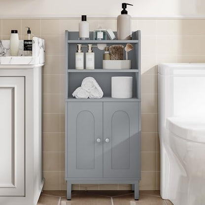 Hzuaneri Bathroom Storage Cabinet, Small Floor Cabinet with 2 Door