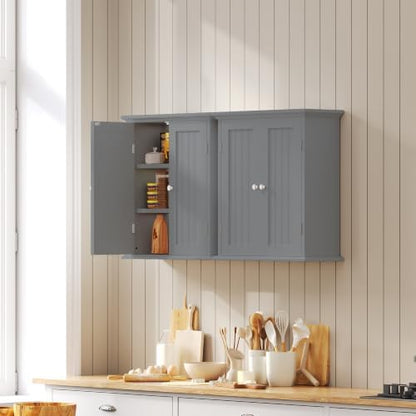 ChooChoo Bathroom Wall Cabinet with 2 Doors, Over The Toilet