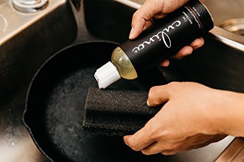 Culina Quality - Cast Iron Cleaning Soap | 100% Plant-Based Castile & Coconut Oil Soap | Best for Cleaning, Restoring, Removing Rust and Care Before Seasoning | For Skillets, Pans & Cast Iron Cookware
