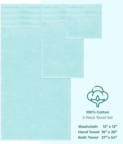 American Soft Linen 100% Cotton Luxury Turkish Towels, 3 Piece Towel Set