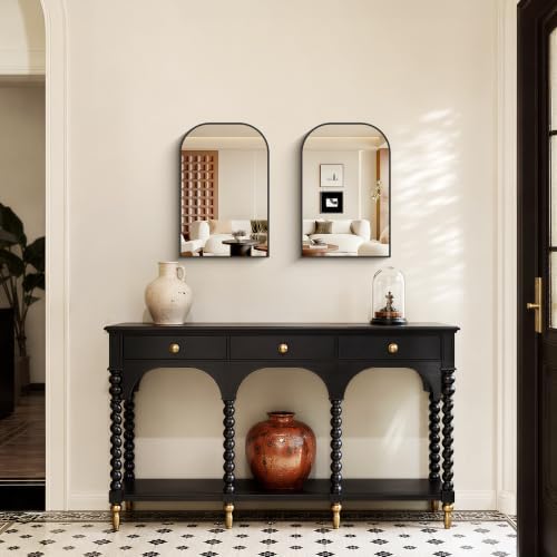 YIROMAN Bathroom Mirrors for Over Sink,16"x24" Black Bathroom Vanity Mirror