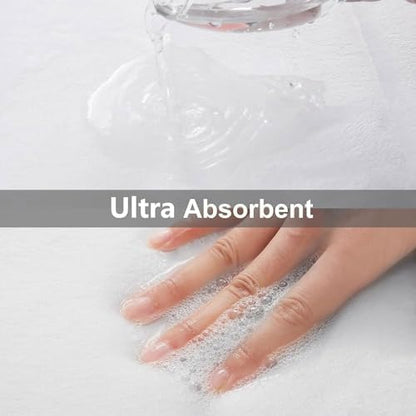 Buganda Memory Foam Bath Mat 30 x 20, Ultra Soft Absorbent Bathroom Rugs