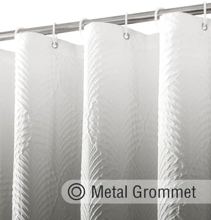 Gibelle Ombre Black Shower Curtain for Bathroom, Farmhouse Bath Curtain 72x72