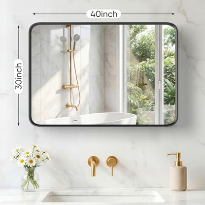40x30 Inch Bathroom Mirror for Over Sink, Vanity Mirror