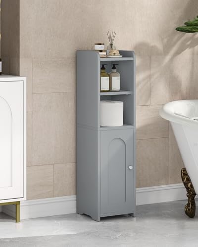Hzuaneri Bathroom Storage Cabinet, Narrow Toilet Paper Cabinets with Doors