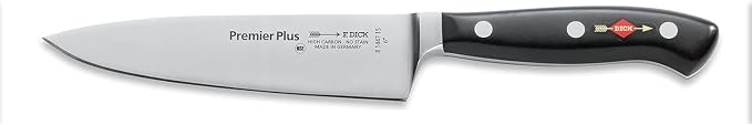 F. DICK – Premier Plus Chef Knife - Classic kitchen knife with 5.9" blade & 56 HRC - Ideal for meat & vegetables - Ultra sharp - Stainless steel - Ergonomic handle - High carbon - Made in Germany