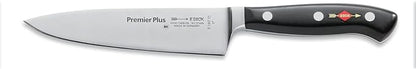 F. DICK – Premier Plus Chef Knife - Classic kitchen knife with 5.9" blade & 56 HRC - Ideal for meat & vegetables - Ultra sharp - Stainless steel - Ergonomic handle - High carbon - Made in Germany