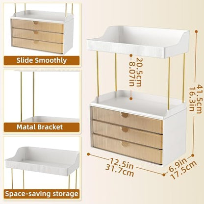 StorBin Arcylic 5-Tier Makeup & Skincare Organizer for Vanity, Bath