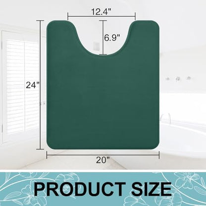 Smiry Memory Foam Toilet Rugs 24x20, Extra Soft Absorbent Bathroom Rugs