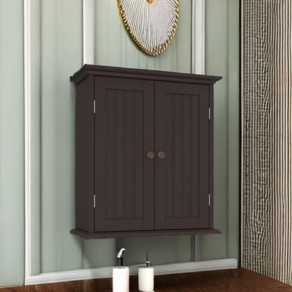 ChooChoo Bathroom Wall Cabinet with 2 Doors, Over The Toilet