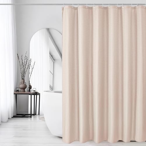 Gibelle Small Stall Blush Pink Fabric Shower Curtain, 36 x 72