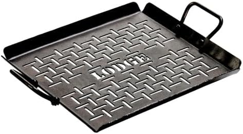 Lodge Carbon Steel Grilling Pan, Pre-Seasoned, 12-inch