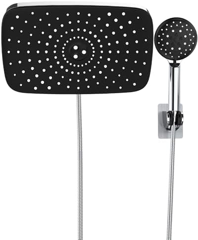 Veken 11.8“ Rain Shower Head with Handheld,Dual High Pressure Shower Heads