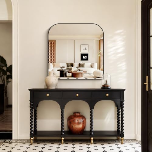 YIROMAN Bathroom Mirrors for Over Sink,36"x36" Black Bathroom Vanity Mirror