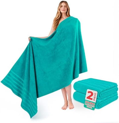 American Soft Linen 100% Cotton Luxury Turkish Towels, 2PC 35x70 Bath Sheet