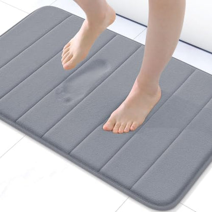 Buganda Memory Foam Bath Mat 30 x 20, Ultra Soft Absorbent Bathroom Rugs