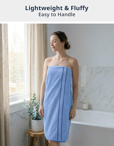 LANE LINEN Towel Set Quick Dry 100% Cotton 18 Piece Soft Absorbent - Allure
