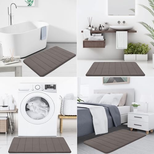 Buganda Memory Foam Bath Mat 35.4 x 24, Ultra Soft Absorbent Bathroom Rugs