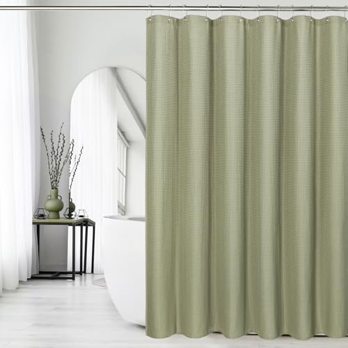 Gibelle Small Stall 230GSM Heavy Duty Sage Green Shower Curtain, 36 x 72