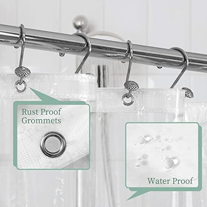 Mrs Awesome 42x72 Stall Shower Curtain Liner Clear