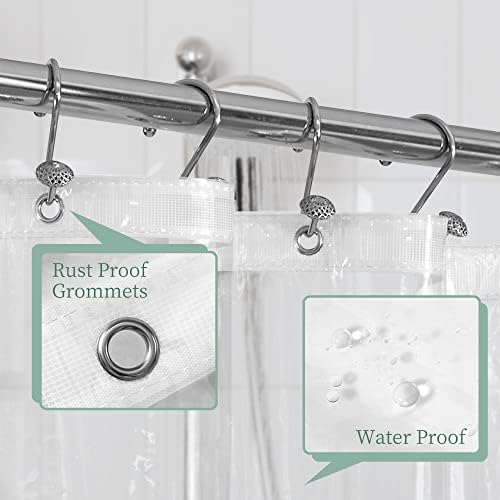 Mrs Awesome 48x72 Stall Shower Curtain Liner Clear