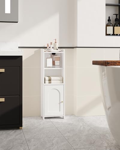 Hzuaneri Bathroom Storage Cabinet, Narrow Toilet Paper Cabinets with Doors