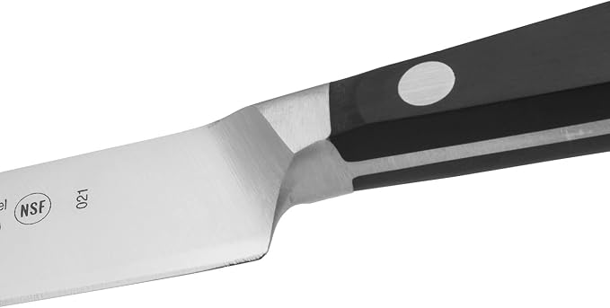 Arcos Vegatable Knife 5 Inch Stainless Steel. Professional Vegetable Knife for Peeling Fruits and Vegetables. Ergonomic Polyoxymethylene Handle and 130 mm Blade. Series Manhattan. Color Black.