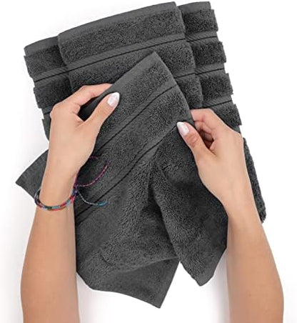 American Soft Linen 100% Cotton Luxury Turkish Towels, 6 Piece Towel Set