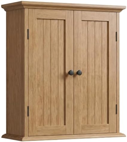 ChooChoo Bathroom Wall Cabinet with 2 Doors, Over The Toilet