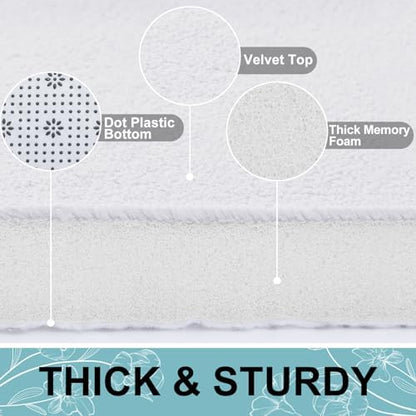 Smiry Memory Foam Bath Mat 59x24, Extra Soft and Absorbent Bathroom Rugs