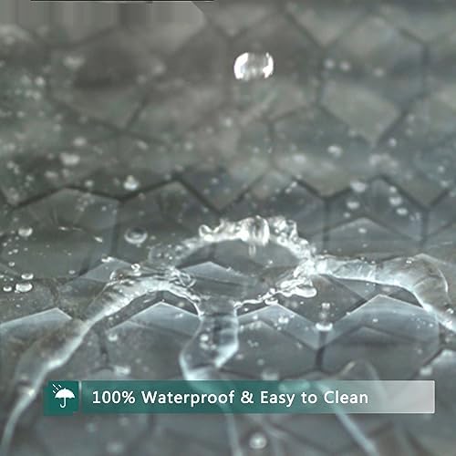 Clear Shower Curtain Liner, 100% Waterproof EVA 3D Shower Curtains with 3 Duty Heavy Bottom Magnets and 12 Rust Proof Grommets, 72x72 Weighted Shower Liner for Shower Stall, Bathtubs
