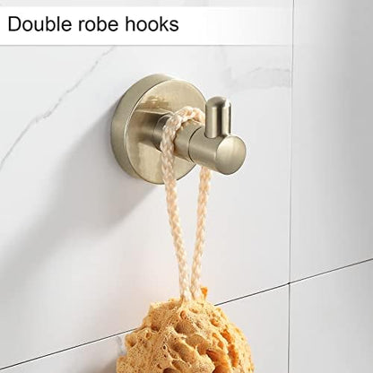 BGL Bathroom Accessory Set Brushed Gold 4 Pieces Towel Rack Set