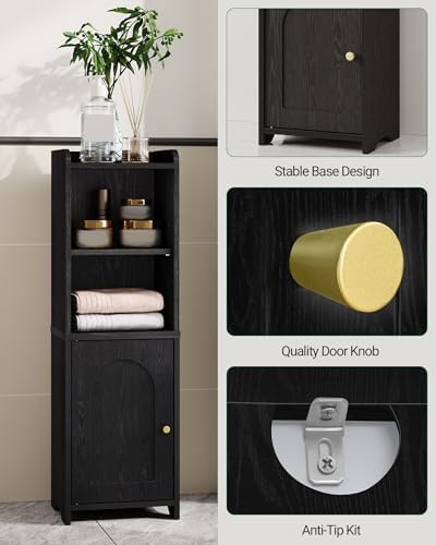 Hzuaneri Bathroom Storage Cabinet, Narrow Toilet Paper Cabinets with Doors