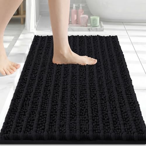Arotive Bathroom Rugs Mat 24x16, Soft Absorbent Chenille Shaggy Bath Mat