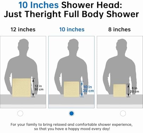 G-Promise All Metal 10" Dual Square Shower Head Combo | Rain Shower Head | Handheld Shower Wand | Adjustable | 3-Way Diverter | 71" Extra Long Hose - A Bathroom Upgrade (Polished Brass)