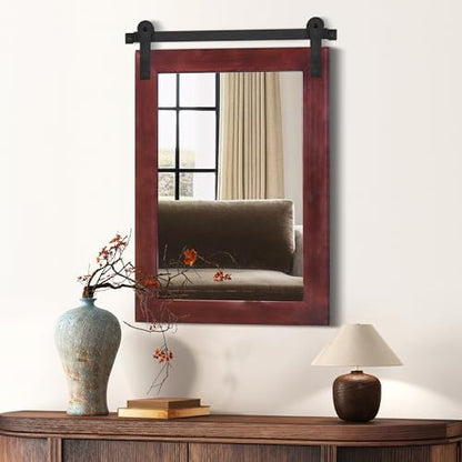 COGOOD Farmhouse Bathroom Mirrors for Over Sink - 30 x 22 Espresso
