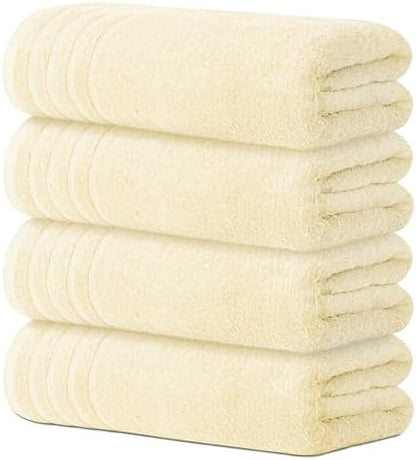 Avalon Towels Bath Towels Set of 4, Size 30 x 60 Inches