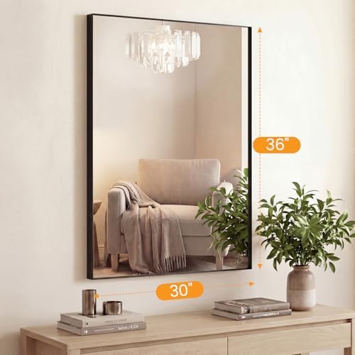 Sweetcrispy Bathroom Mirrors for Over Sink, 30" x 36" Rectangle Wall Mirror