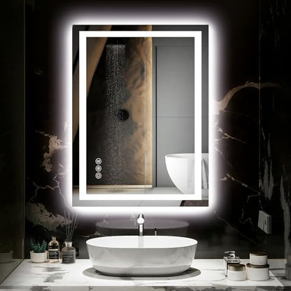 Hivone 24"X32" LED Bathroom Mirror with Lights, UL Listed