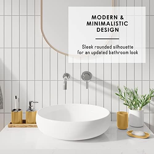 Clara Clark Bathroom Set – Bathroom Sets with Shower Curtain and Rugs, Soft Bathroom Rugs Non Slip, 23PC Gold Bathroom Accessories Set Complete with Bath Rugs, Shower Curtain Set with Liner and Hooks