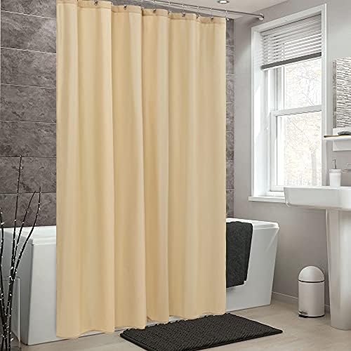 ALYVIA SPRING 72x78 Long Waterproof Fabric Shower Curtain or Liner Khaki