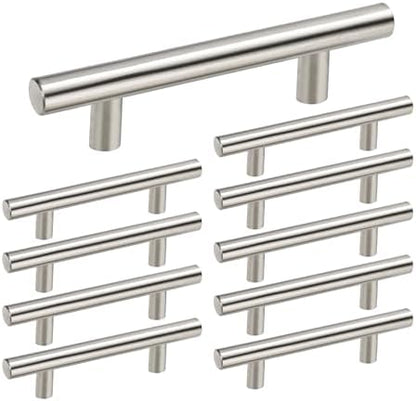 homdiy 10Pack 4.5in Cabinet Handles Brushed Nickel Cabinet Pulls for Kitchen Cabinets