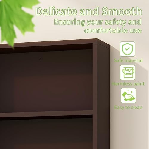 Bathroom Wall Cabinet, Medicine Cabinet with Mirror, Espresso