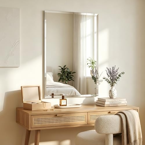 24x36 Inch Bathroom Mirrors for Over Sink, Frameless Mirrors for Wall