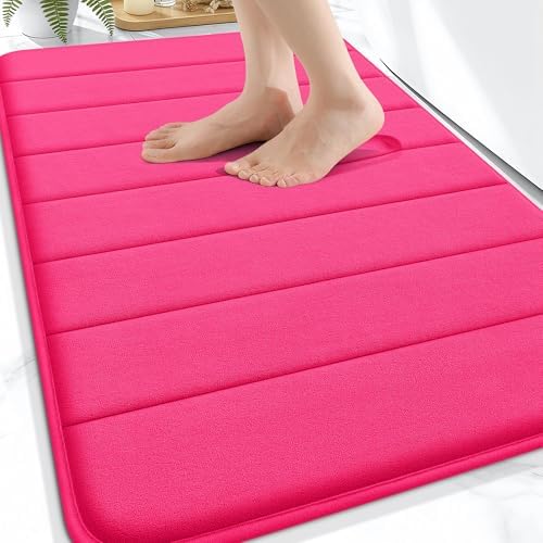 OLANLY Memory Foam Bath Mat 30x20, Super Soft and Absorbent Bathroom Rugs